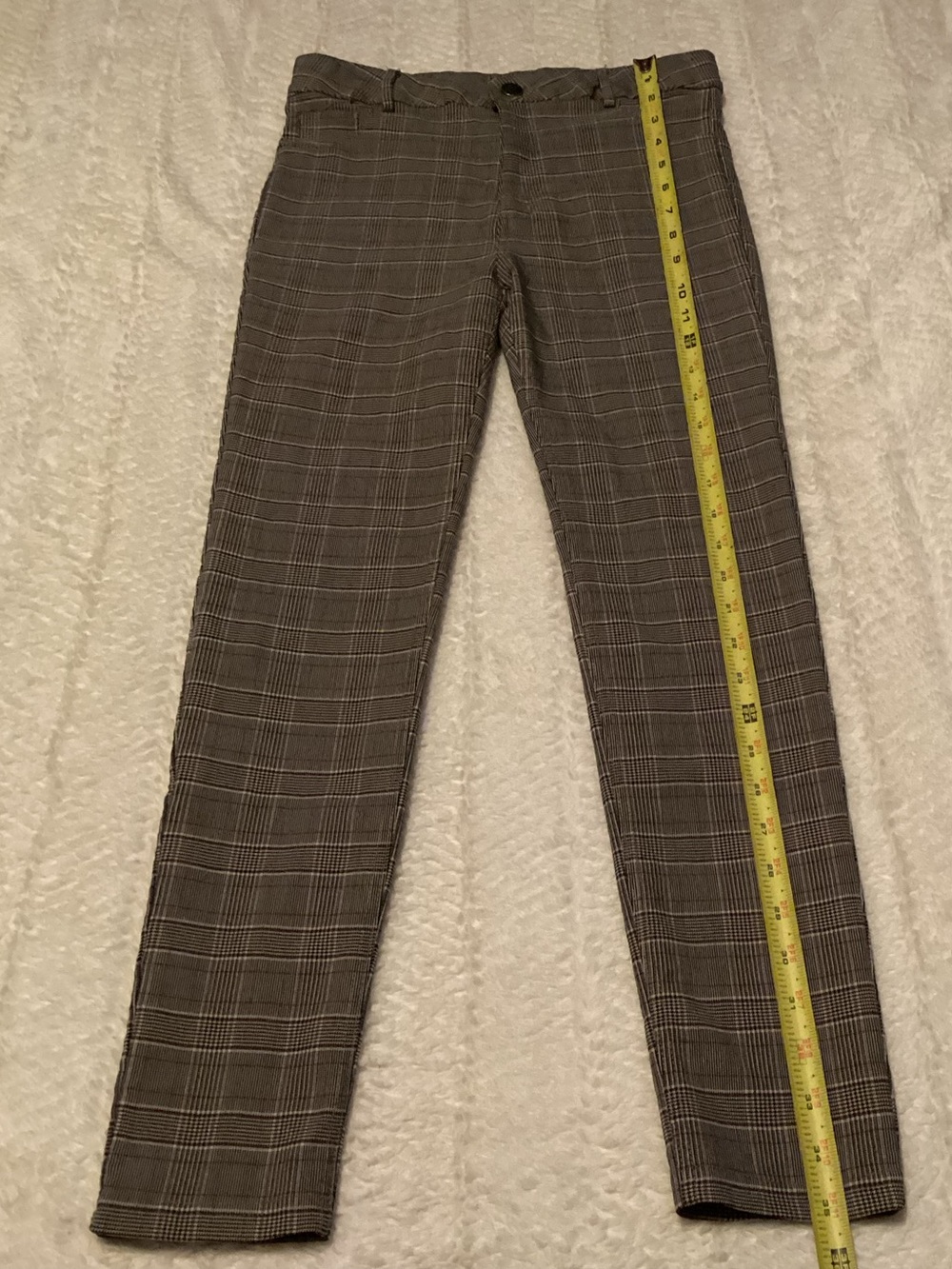 Sugar Rain Women’s Medium Plaid Color Stretchy High-rise Skinny Pants